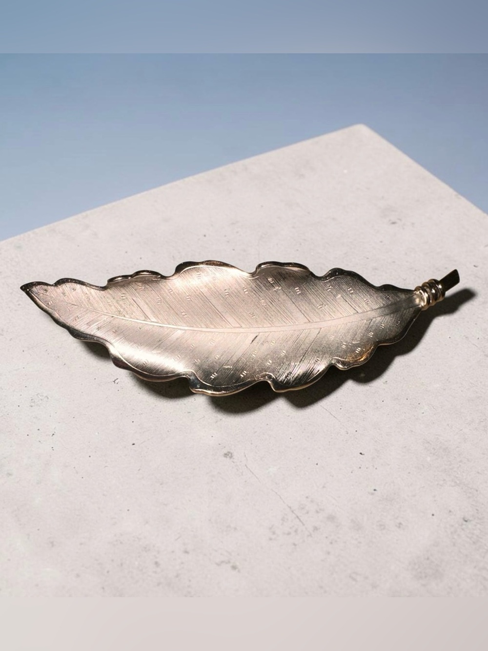 Vintage signed Coro Pegasus Feather Brooch